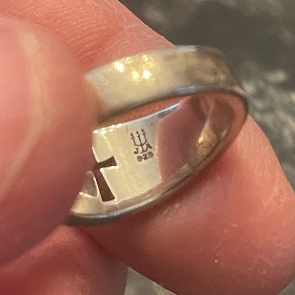 Vintage James Avery cut out cross religious Ring sterling silver 925 - Picture 8 of 11